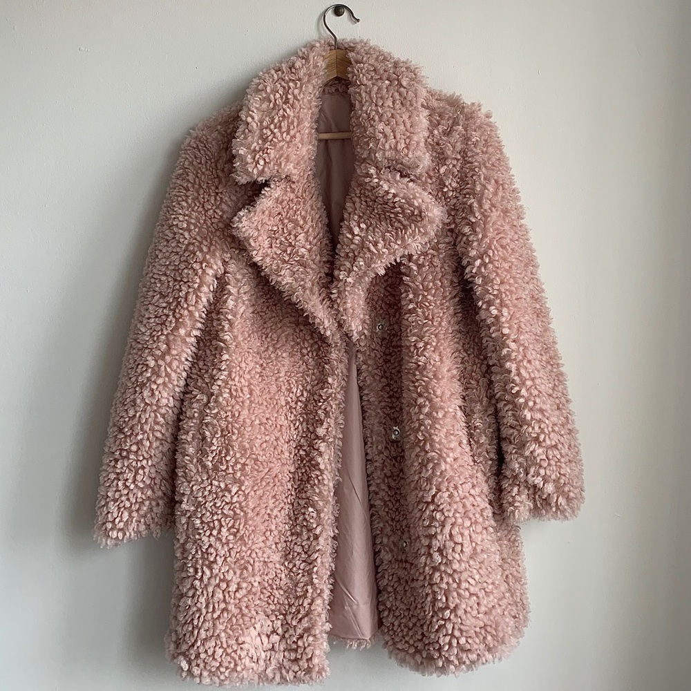 Light Pink Fluffy Jacket - image 1
